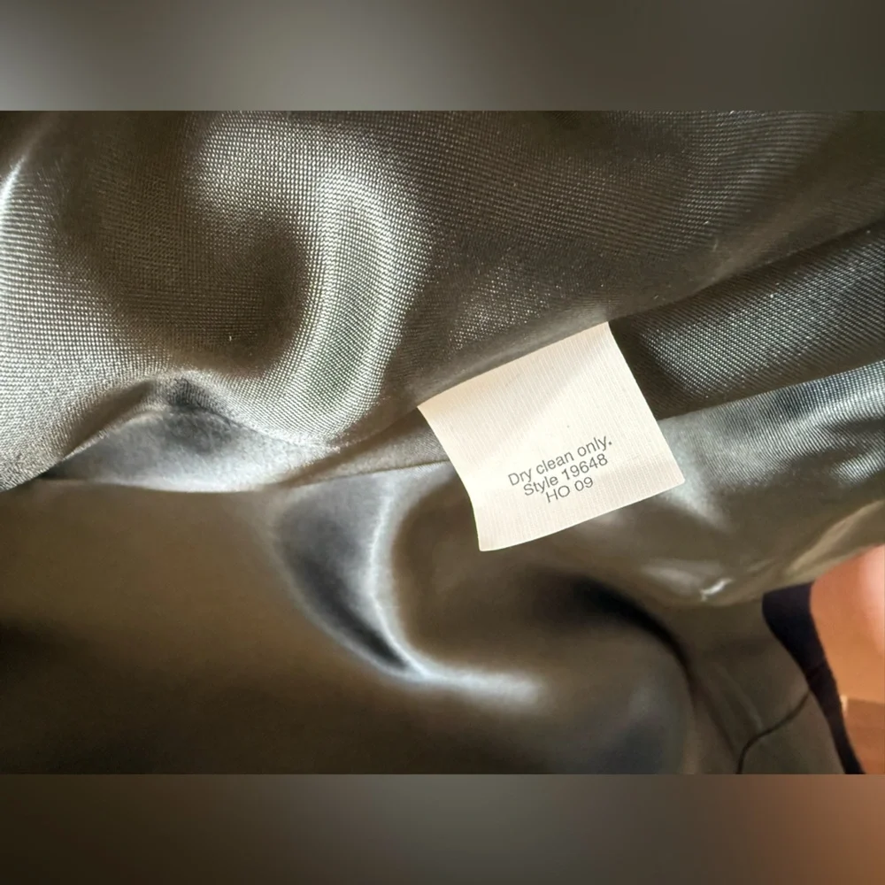 J. Crew NWT icon trench coat NAVY WOOL Coat sz 0 - Picture 7 of 14